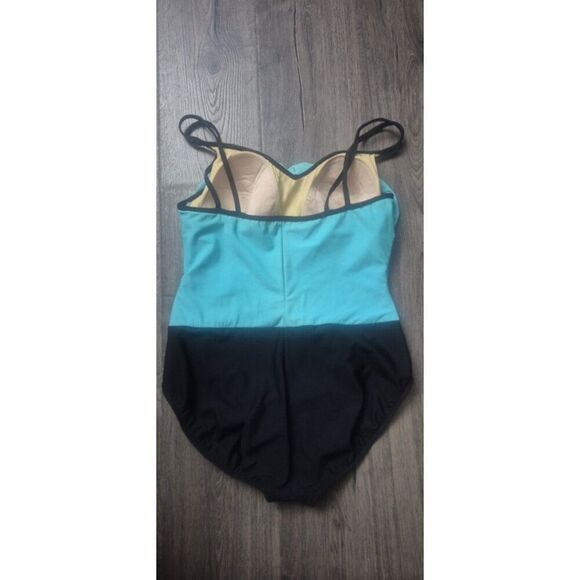 Trimshaper Ruched Slimming One Piece Swimsuit Bathingsuit Women's Size 16 - Picture 2 of 7